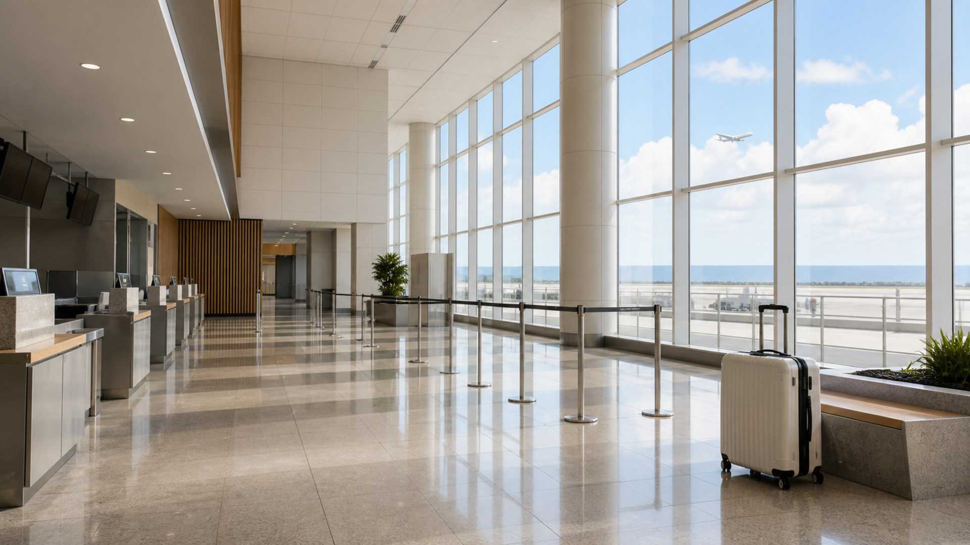 空港の出発 airport-departure-01