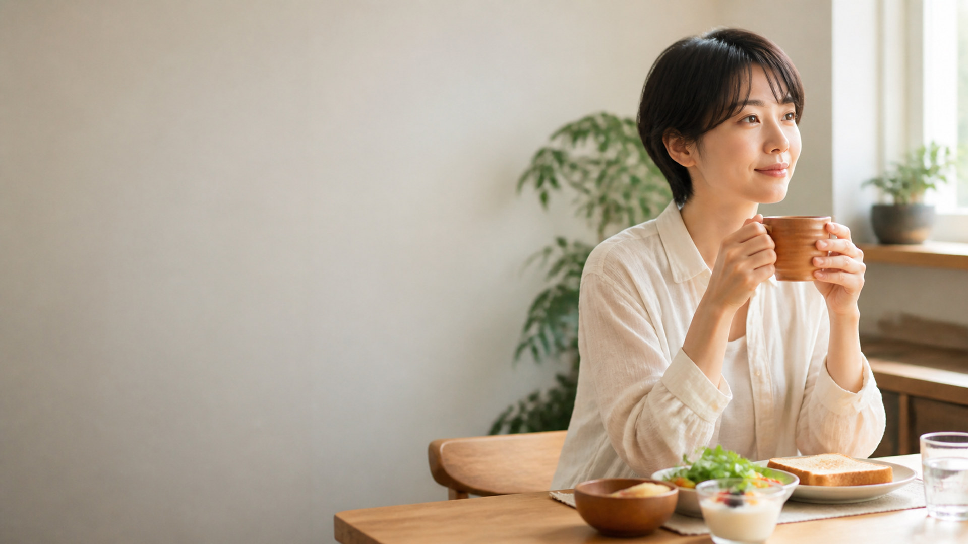 朝食の時間 breakfast-routine-people-03