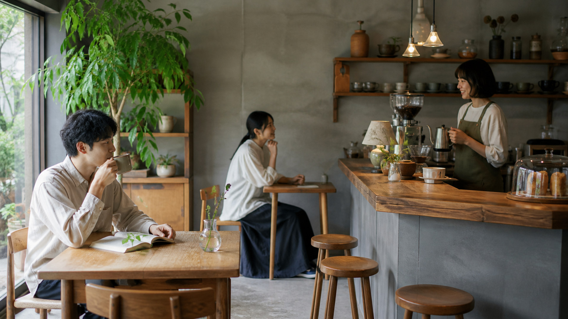 カフェの客 cafe-customers-05