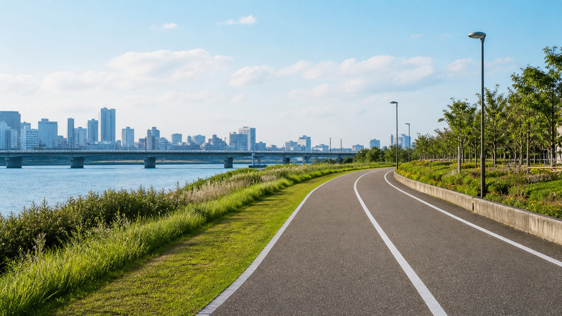 街の自転車移動 cycling-city-01