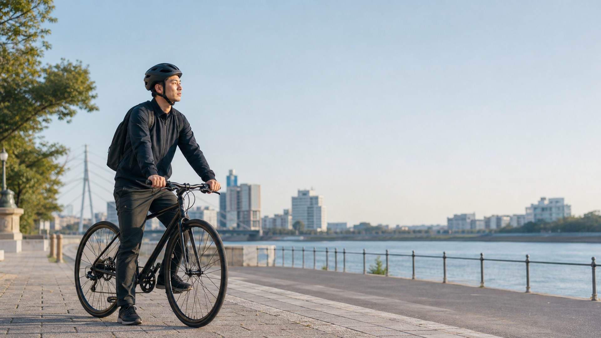 街の自転車移動 cycling-city-02