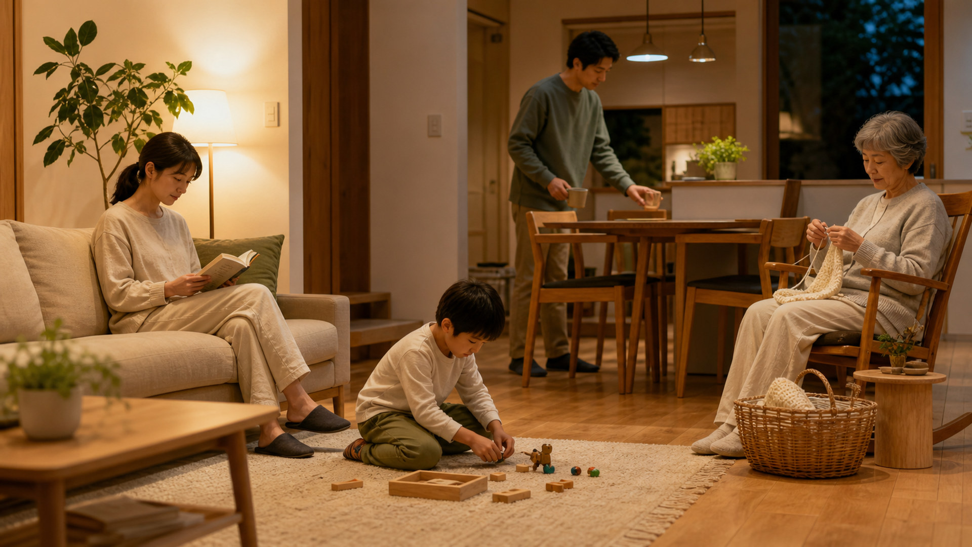 家族の夜時間 evening-family-routine-05