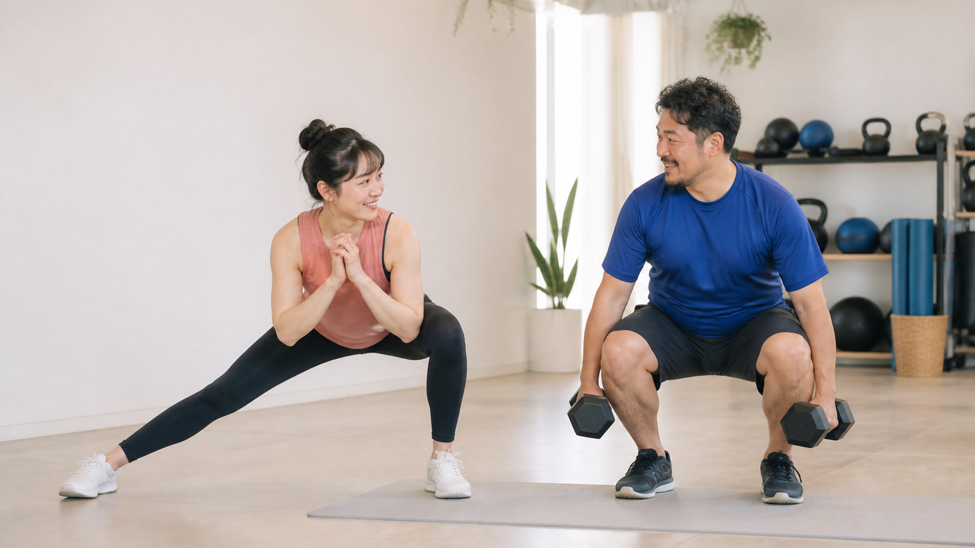 ジムで運動する人々 fitness-gym-people-04