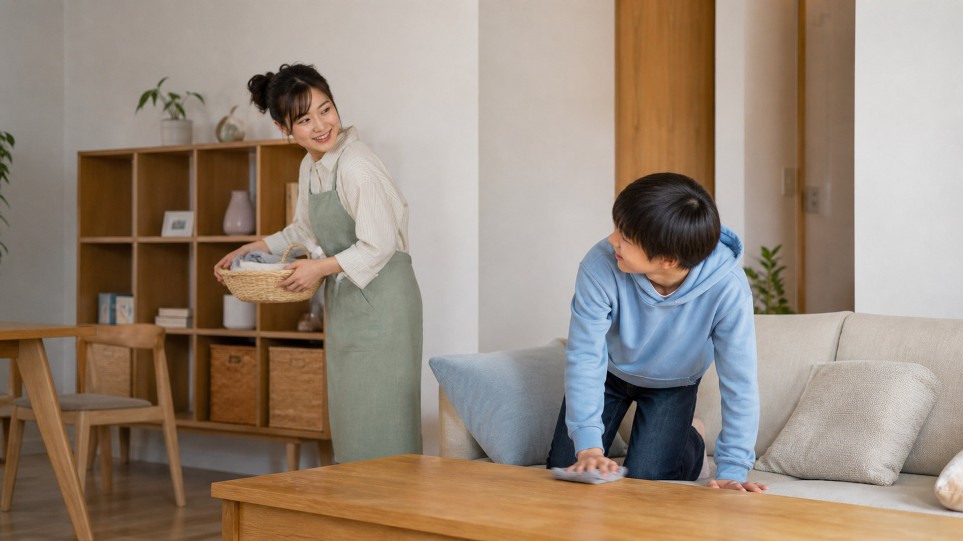 家族の掃除 home-cleaning-family-04