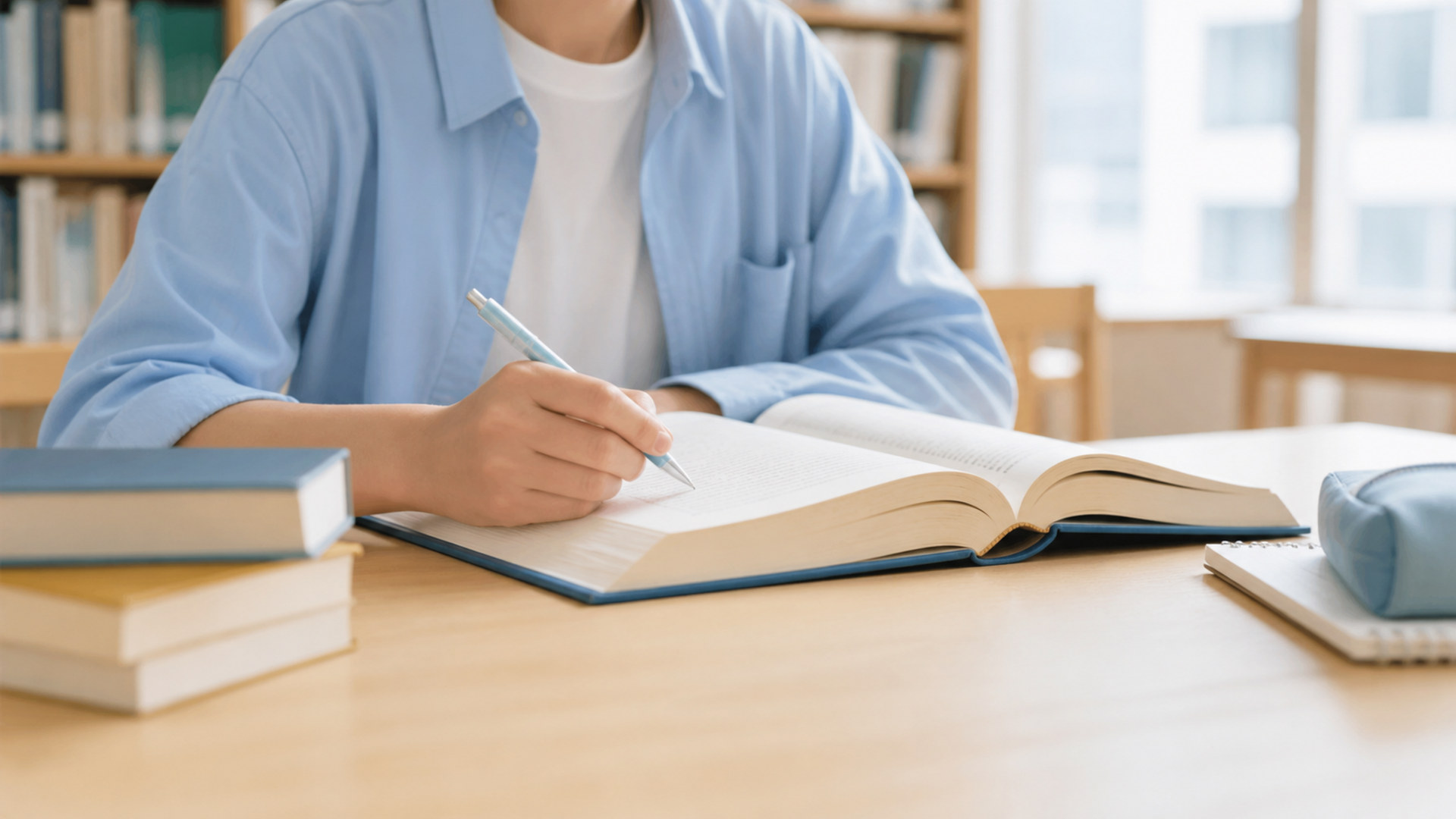 図書館で学ぶ人々 library-study-people-06