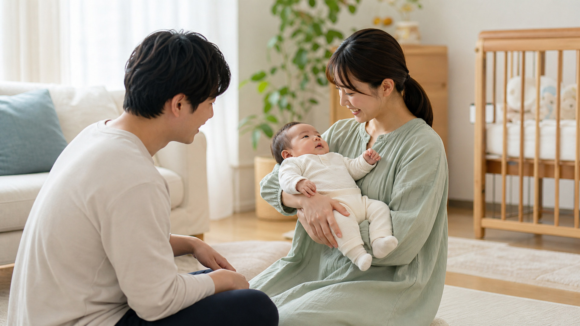 赤ちゃんとの暮らし newborn-family-care-04