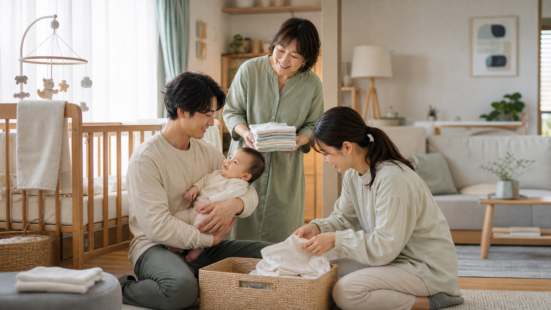 赤ちゃんとの暮らし newborn-family-care-05