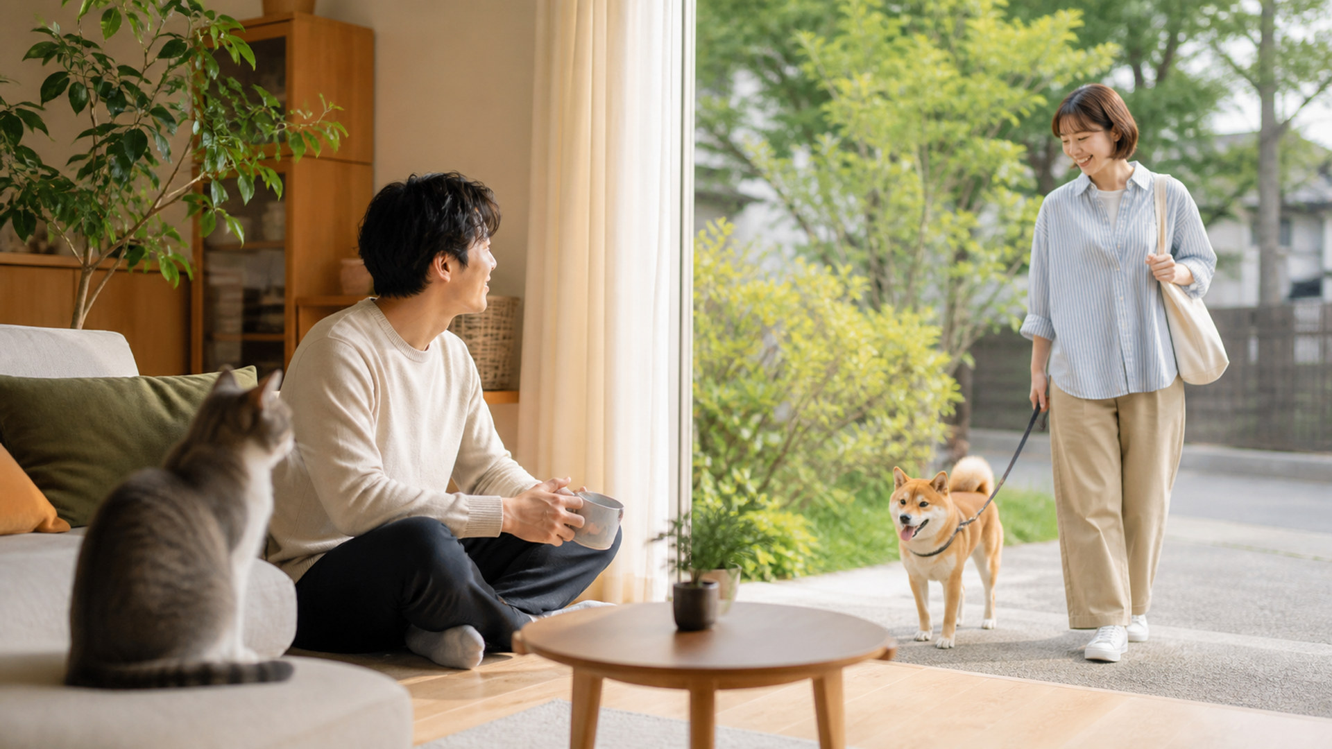 ペットと暮らす家族 pet-family-life-04