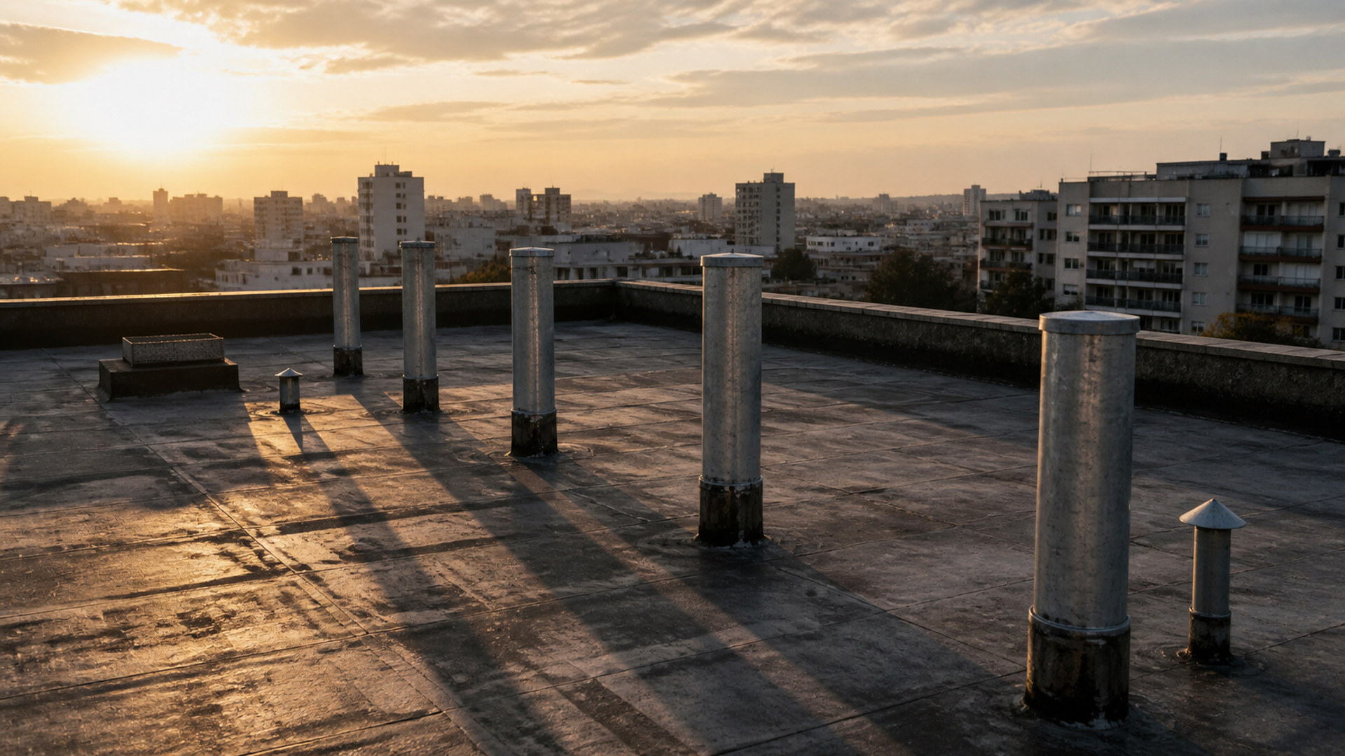 屋上の夕景 rooftop-sunset-02