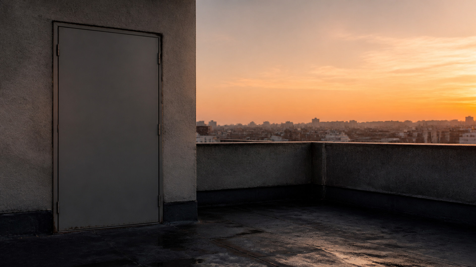 屋上の夕景 rooftop-sunset-04