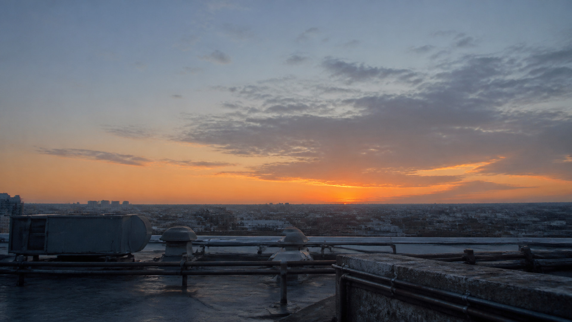 屋上の夕景 rooftop-sunset-06