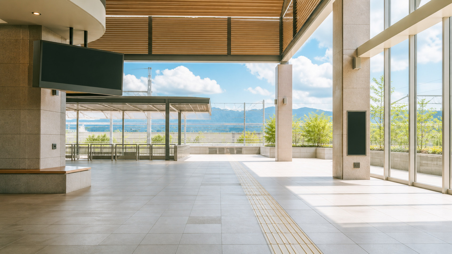 駅への到着 station-arrival-01