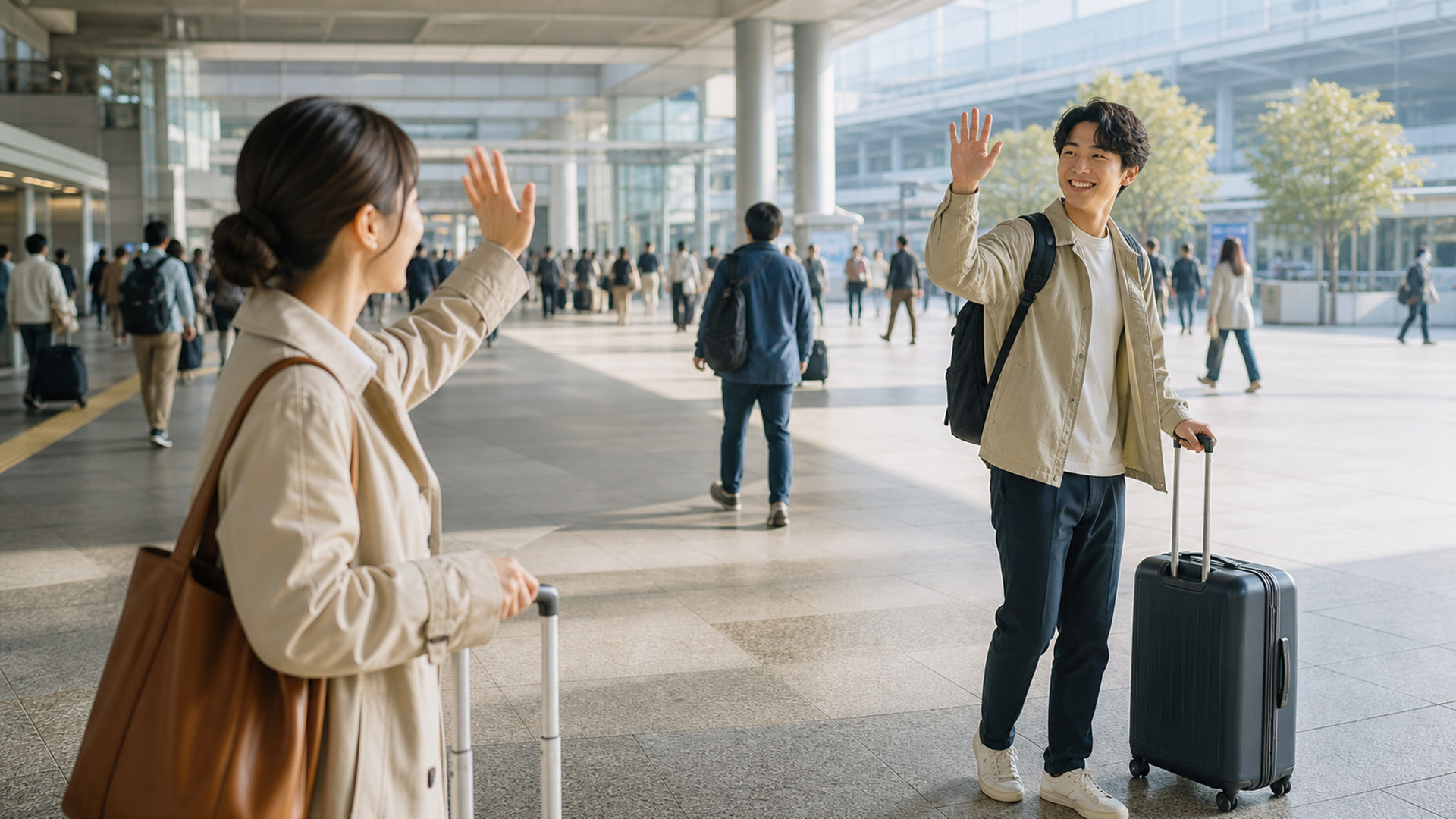 駅への到着 station-arrival-04
