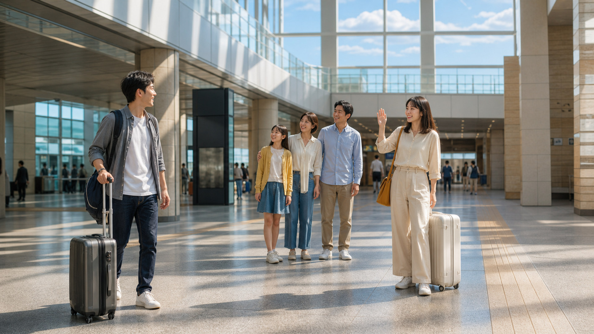 駅への到着 station-arrival-05