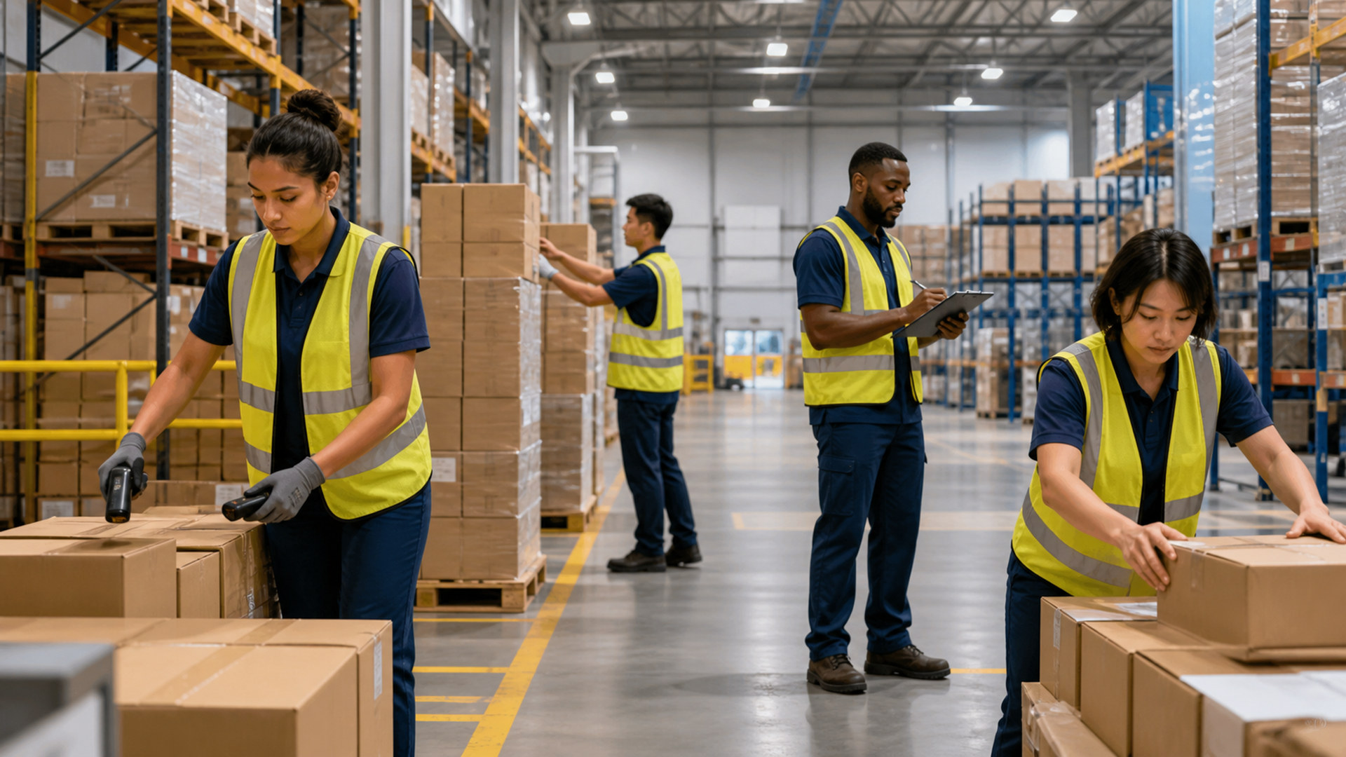 倉庫の物流チーム warehouse-logistics-team-05
